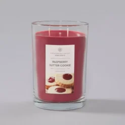 Decoration Series Shop 10 19oz Jar Candle Raspberry Butter Cookie Home Scents - Chesapeake Bay Candle