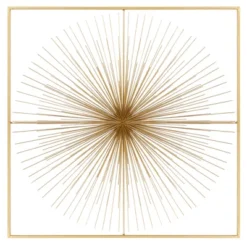 Metal Starburst Handmade Large 3D Wall Decor With Gold Frame Gold - CosmoLiving By Cosmopolitan -Decoration Series Shop GUEST 6b4849df 5709 4981 853d 22ac2974ec59