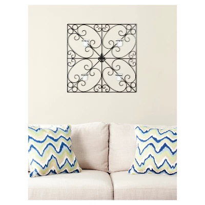 28.3" X 28.3" Votive Wall Décor Black - Safavieh 4 28.3" X 28.3" Votive Wall Décor Black - Safavieh - Image 2