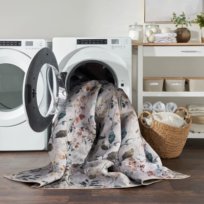 Nourison Washables Contemporary Floral Indoor Non-Skid Area Rug 8 Nourison Washables Contemporary Floral Indoor Non-Skid Area Rug - Image 6