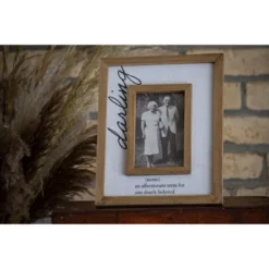 Antique White Canvas 4x6 Inch "Darling" Wood Decorative Picture Frame - Foreside Home & Garden 13 Antique White Canvas 4x6 Inch "Darling" Wood Decorative Picture Frame - Foreside Home & Garden -Decoration Series Shop GUEST 70fd6c35 2170 4325 9f71 c270e015c11a