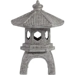 John Timberland Pagoda Statue Sculpture Garden Decor Indoor Outdoor Front Porch Patio Yard Outside Home Balcony Old Faux Stone Finish 16 1/2" Tall -Decoration Series Shop GUEST 70ffbfcf caa5 4491 bece 67e878818f72