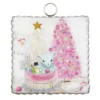 Round Top Collection Mini Gallery Vintage Deer - 1 Sign 7 Inches - Christmas Sign Pink - C21116 - Wool - Multicolored -Decoration Series Shop GUEST 73500900 57c0 4fee a8cf c7a8baebf56b