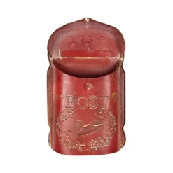 Embossed Tin Post Letter Box Red - Storied Home -Decoration Series Shop GUEST 739d97c6 ad36 4b53 978a 80b698f14e06