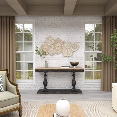 Farmhouse Wood Floral Intricately Carved Wall Decor White - Olivia & May 16 Farmhouse Wood Floral Intricately Carved Wall Decor White - Olivia & May - Image 14