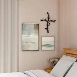 Metal Wall Cross With Decorative Intertwined Vine Design- Rustic Handcrafted Religious Art For Decor In Living Room, Bedroom, More By Hastings Home -Decoration Series Shop GUEST 751493bc ae00 4dbd 85db 8fd94c7caab1