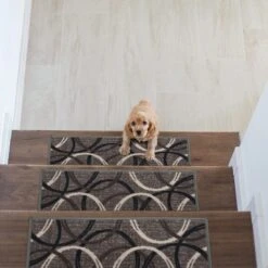 World Rug Gallery Moden Wavy Circles Non-Slip Stair Treads -Decoration Series Shop GUEST 762549e2 4383 4e19 b5c7 aec1e06e79bc