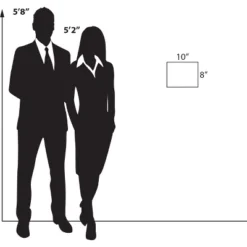 Azar Displays Clear Acrylic Wall Artwork And Photo Frame With Tape 10" W X 8" H Landscape/Horizontal, 2-Pack -Decoration Series Shop GUEST 767d3058 f4f4 4a1c 88dc 86d1811cd616