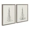 (Set Of 2) 18" X 24" Sylvie Minimalist Evergreen Trees Sketch Framed Canvas Set Gray - Kate & Laurel All Things Decor 2 (Set Of 2) 18" X 24" Sylvie Minimalist Evergreen Trees Sketch Framed Canvas Set Gray - Kate & Laurel All Things Decor -Decoration Series Shop GUEST 78eb0209 f5e7 4966 921e 62029baa6a31