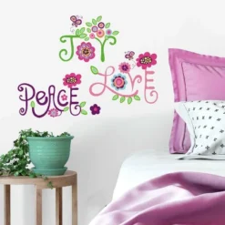 Love Joy Peace Peel And Stick Wall Decal - RoomMates -Decoration Series Shop GUEST 7915ae98 bc9d 49de 96fe 812be6944495