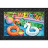 Briarwood Lane Welcome To The Pool Summer Doormat Indoor Outdoor
