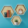 Sorbus Decorative Hexagon Floating Shelf Set Of 3 White -Decoration Series Shop GUEST 7b046fe4 3b03 4d5e 9e4a 7d0efd452fdb