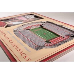 4" X 6" NCAA Arkansas Razorbacks 3D StadiumViews Picture Frame -Decoration Series Shop GUEST 7c93d3b6 2f90 41b0 8177 df54a2686157
