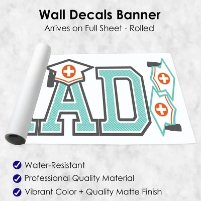 Big Dot Of Happiness Medical School Graduation Party Decor - Vinyl Wall Decals - Grad 6 Big Dot Of Happiness Medical School Graduation Party Decor - Vinyl Wall Decals - Grad - Image 4