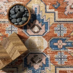 NuLOOM Annica Multi Medallion Machine Washable Area Rug -Decoration Series Shop GUEST 80a55283 ddd4 48f2 9036 b5c464328d10