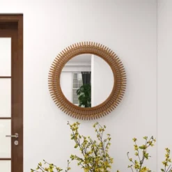 Rattan Starburst Weaved Frame Wall Mirror Brown - Olivia & May -Decoration Series Shop GUEST 81f236b2 67d7 485c bd1d d7518335d09a