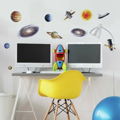 Space Travel Peel And Stick Wall Decal - RoomMates 3 Space Travel Peel And Stick Wall Decal - RoomMates