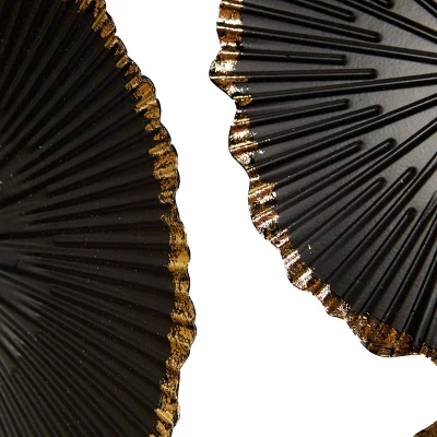 Metal Plate Wall Decor With Uneven Edges Black - CosmoLiving By Cosmopolitan 4 Metal Plate Wall Decor With Uneven Edges Black - CosmoLiving By Cosmopolitan - Image 2