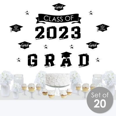 Big Dot Of Happiness Black And White Class Of 2023 Graduation Party Wall Decals Set Of 20 3 Big Dot Of Happiness Black And White Class Of 2023 Graduation Party Wall Decals Set Of 20