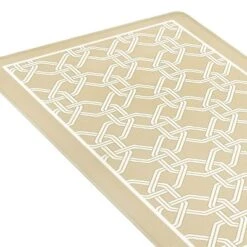 Kate Aurora Versailles Modern Geometric Chain Link Memory Foam Anti Fatigue & Skid Resistant Kitchen Mat - 18" X 30" -Decoration Series Shop GUEST 8697e23d bb5e 4357 b6bf f0c37d96eacf