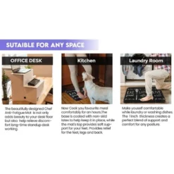 Cafe Noir Designer Chef Oil & Stain Resistant Anti-Fatigue Kitchen Floor Mat -Decoration Series Shop GUEST 8780ac63 e163 4460 85f3 a6f24625231c 1