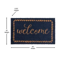 Flash Furniture Harbold 18" X 30" Indoor/Outdoor Coir Doormat With Welcome Message And Non-Slip Backing -Decoration Series Shop GUEST 87fe1436 0f39 48a0 9c9e 896f8914eba5