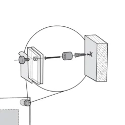 Azar Displays Floating Acrylic Wall Frame With Silver Stand Off Caps: 22" X 28" Graphic Size, Overall Frame Size: 26" X 32" -Decoration Series Shop GUEST 886b7015 7362 4d1b bda2 9e7a576c11bc