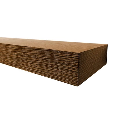 36" Decorative Floating Shelf Wall Mounted Hidden Brackets Brown - Inplace 5 36" Decorative Floating Shelf Wall Mounted Hidden Brackets Brown - Inplace - Image 3