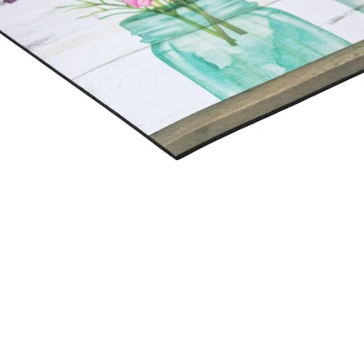 Northlight Welcome Friends Spring Bouquet Doormat 18" X 30" 5 Northlight Welcome Friends Spring Bouquet Doormat 18" X 30" - Image 3