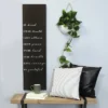 11.81" X 44.09" Be Kind Oversized Wall Art Black - Stratton Home Décor