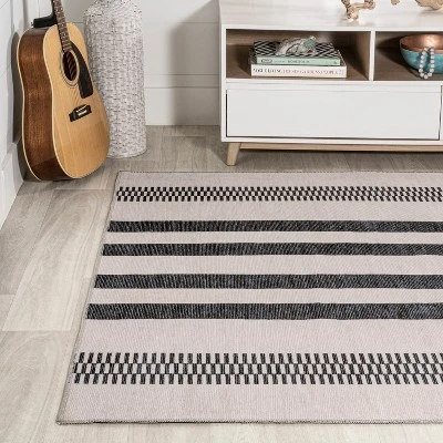 Vichy Geometric Striped Machine-Washable Indoor Area Rug - JONATHAN Y 10 Vichy Geometric Striped Machine-Washable Indoor Area Rug - JONATHAN Y - Image 8