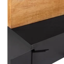 42" X 22" Samuels Decorative Wall Shelf With Hooks Rustic Brown/Black - Kate & Laurel All Things Decor -Decoration Series Shop GUEST 8ec58db3 8587 4356 97ac fa64bac5c64a