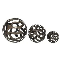 Set Of 3 Decorative Aluminum Balls - Olivia & May -Decoration Series Shop GUEST 8ee60850 91b5 48e0 8619 e82d01e27a83