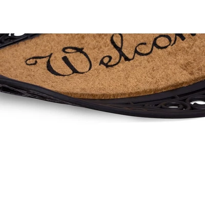 BirdRock Home Classic Welcome Brush Coir Doormat With Black Rubber Bottom - 24 Inches X 36 Inches 5 BirdRock Home Classic Welcome Brush Coir Doormat With Black Rubber Bottom - 24 Inches X 36 Inches - Image 3