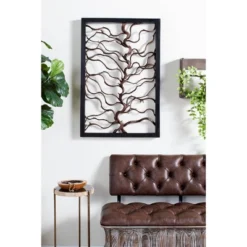 Wood Tree Branch Wall Decor With Black Frame Brown - Olivia & May 27 Wood Tree Branch Wall Decor With Black Frame Brown - Olivia & May -Decoration Series Shop GUEST 9287c530 9996 44ec b247 b37399e509fc