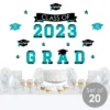 Big Dot Of Happiness Teal Class Of 2023 Graduation Party Wall Decals Set Of 20 -Decoration Series Shop GUEST 93229a43 dc99 4915 8ea0 a3c7334de8ea