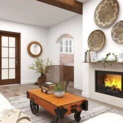 Rattan Starburst Weaved Frame Wall Mirror Brown - Olivia & May -Decoration Series Shop GUEST 943e3231 a2e5 4509 9325 598f2cc26e87