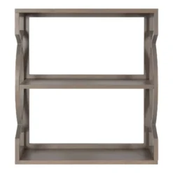 Decoration Series Shop 20 25" X 28" Raines Wood Decorative Wall Shelf Gray - Kate & Laurel All Things Decor
