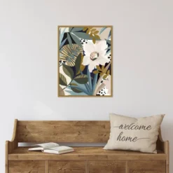 18" X 24" Floral Symphony I By Eva Watts Framed Canvas Wall Art - Amanti Art -Decoration Series Shop GUEST 9ccbf8e1 4775 4ccb 98dd 1d45daa17bf7