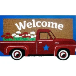 Red Truck Natural Fiber Coir Patriotic Doormat 30" X 18" Briarwood Lane 5 Red Truck Natural Fiber Coir Patriotic Doormat 30" X 18" Briarwood Lane -Decoration Series Shop GUEST 9d2b589c bfca 4d8a 9fbf 8b4b823a301e