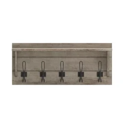 Emma And Oliver Rustic Wall Hanging Storage Rack With 5 Hooks For Entryway, Kitchen, Bathroom And More -Decoration Series Shop GUEST 9e26a946 6a96 4a1f bcfd cedad5a7bbb6