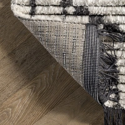 NuLOOM Alyson Modern Abstract Soft Shag Fringe Area Rug 5 NuLOOM Alyson Modern Abstract Soft Shag Fringe Area Rug - Image 3