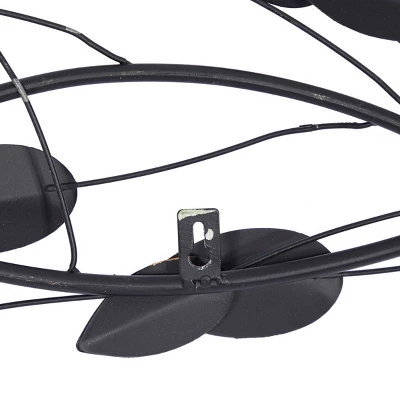 61" X 11" Metal Leaf Wall Decor Brown - Olivia & May 5 61" X 11" Metal Leaf Wall Decor Brown - Olivia & May - Image 3