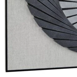 Wood Geometric 3D Spiral Shadow Box With Black Frame Gray - Olivia & May -Decoration Series Shop GUEST 9fa3c957 10b3 4dfc b327 ba5e6edf1963