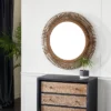 Rattan Starburst Weaved Frame Wall Mirror Brown - Olivia & May -Decoration Series Shop GUEST a015988e d066 46f2 87c9 0d4e5e87dce2