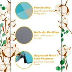 Costway 58'' Toddler Foam Play Mat Baby Folding Activity Floor Mat Home Daycare School -Decoration Series Shop GUEST a07b8608 d508 46b1 bdb6 75f7f267e3a7