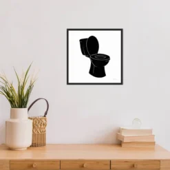 16" X 16" Bathroom Puns III No Words By Becky Thorns Framed Canvas Wall Art Black - Amanti Art 8 16" X 16" Bathroom Puns III No Words By Becky Thorns Framed Canvas Wall Art Black - Amanti Art -Decoration Series Shop GUEST a0b3c290 340d 4ce5 a92e 68e508071add