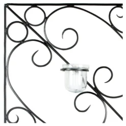 28.3" X 28.3" Votive Wall Décor Black - Safavieh