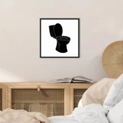 16" X 16" Bathroom Puns III No Words By Becky Thorns Framed Canvas Wall Art Black - Amanti Art 9 16" X 16" Bathroom Puns III No Words By Becky Thorns Framed Canvas Wall Art Black - Amanti Art -Decoration Series Shop GUEST a2e4976a 14b7 4f21 8995 d8ad9243c4bb