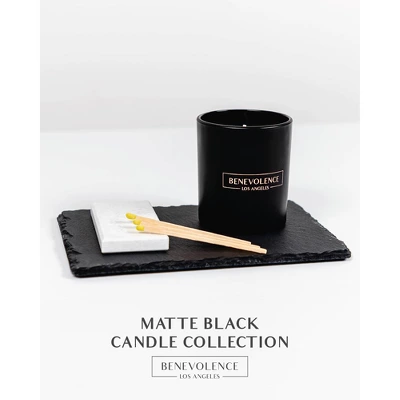 Benevolence LA Premium All Natural Soy Candles In Matte Black Glass Jar 4 Benevolence LA Premium All Natural Soy Candles In Matte Black Glass Jar - Image 2